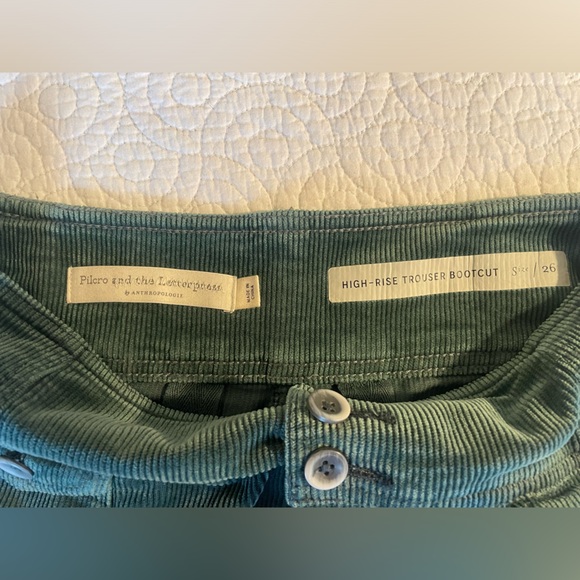 Pilacro and the Letterpress for Anthropologie High Rise bootcut Corduroy Pants - Picture 6 of 9
